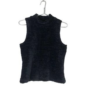 Y2K Fluffy High Neck Tank